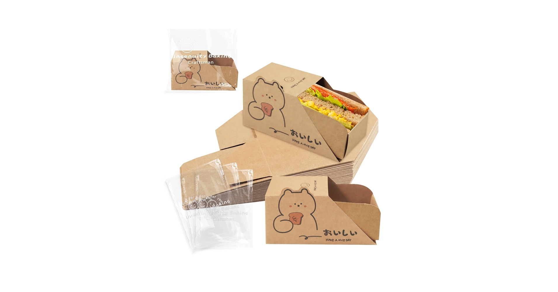 オカトー　サンドイッチ　ケース　紙 オカトー サンドイッチ ケース 紙